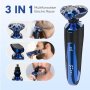 Нова Мъжка Електрическа Бръсначка 3 в 1 USB Зареждане, IPX7 Под Душа, снимка 5