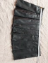 L Черен топ мрежа ,кожена черна ултра къса пола на плисета и черна полупрашка , снимка 10