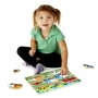 Дървен пъзел с превозни средства Melissa & Doug – интерактивна обучаема играчка за малки деца, снимка 6