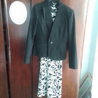 Дамско сако, размер 14 UK,Черно, снимка 8 - Сака - 40478533