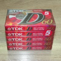 5бр. Аудио касети TDK D60, снимка 1 - Други - 41826240