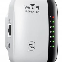 Удължител на сигнала WiFi, усилвател, рутер, безжичен и LAN, повторител, удължаване на обхвата, WPS, снимка 1 - Рутери - 39970498