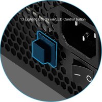 Захранване за настолен компютър AeroCool Lux RGB 650W 80 Plus Bronze ATX Active PFC , снимка 2 - Захранвания и кутии - 40859110