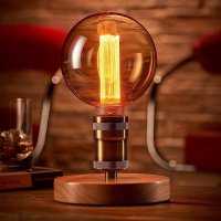 Винтидж LED лампа ESIP, филаментна крушка Edison, стил ретро, E27, 4 W, 1800 K., снимка 8 - Крушки - 41591093
