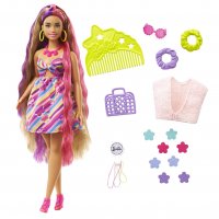  Кукла Barbie - Комплект кукла с дълга коса и цветя HCM89, снимка 2 - Кукли - 39002947