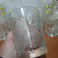 Кристални чаши за вода , снимка 4 - Антикварни и старинни предмети - 44231246