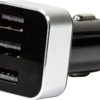 USB порт 3 входа с дисплей, за автомобил, немско, внос от Германия, снимка 1 - Аксесоари и консумативи - 41689792