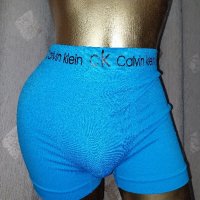 Calvin Klein XL/XXL Светло син безшевен мъжка боксер , снимка 2 - Бельо - 42361569