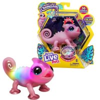 MOOSE Little Live Pets Интерактивен хамелеон Съни - розов 26365, снимка 1 - Фигурки - 44226334