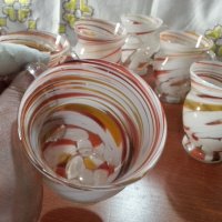 Стъклени чаши халби ръчна изработка , снимка 4 - Антикварни и старинни предмети - 42475284