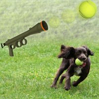 Играчка за кучета Базука изстрелваща тенис топки, в комплкет с 3 топки, снимка 1 - Други стоки за животни - 40659313