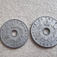 Монети. Гърция. 10 и 20 лепта. 1954 и 1959 година. Алуминий.  , снимка 4 - Нумизматика и бонистика - 39227077
