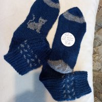 Ръчно плетени детски чолари, дължина на ходилото 22 см., снимка 2 - Чорапи - 40956214