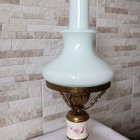 Стара нощна лампа - СССР - месинг и стъкло - №47, снимка 3 - Антикварни и старинни предмети - 44254954
