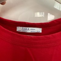 Червена тениска на “Zara”, снимка 3 - Тениски - 44406947