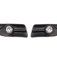Комплект халогени с решетки и LED крушки, фарове за мъгла за Fiat Doblo 2010+, снимка 2 - Аксесоари и консумативи - 41881843
