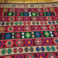 Автентичен отлично съхранен вълнен Тетевенски килим, снимка 7 - Килими - 44759283