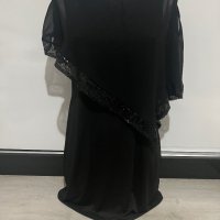 Къса черна рокля размер M/L, снимка 2 - Рокли - 40958556