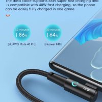 УСБ Кабел USB към type C, 100W, за зареждане Android Xiaomi Samsung Huawei , снимка 3 - USB кабели - 41657815