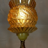 Ретро настолна бронзова лампа , снимка 4 - Настолни лампи - 36092186
