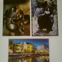 Сет от 3 пощенски картички готик фантастика SF Португалия, снимка 1 - Колекции - 44752029