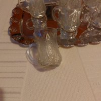 Стъклени чаши с дръжка за чай и Кафе с поднос, снимка 7 - Чаши - 41839874