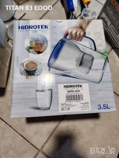 Филтърна кана за вода, HIDROTEK JS-01, 3.5 L, снимка 1
