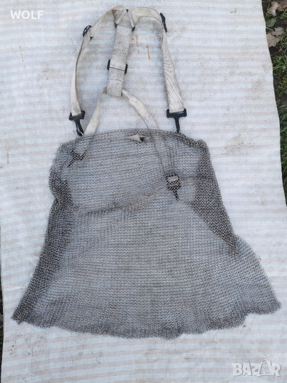 Немска метална предпазна престилка за транжиране, снимка 1