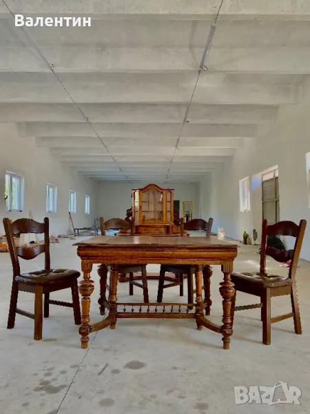 Антична дървена маса, снимка 1