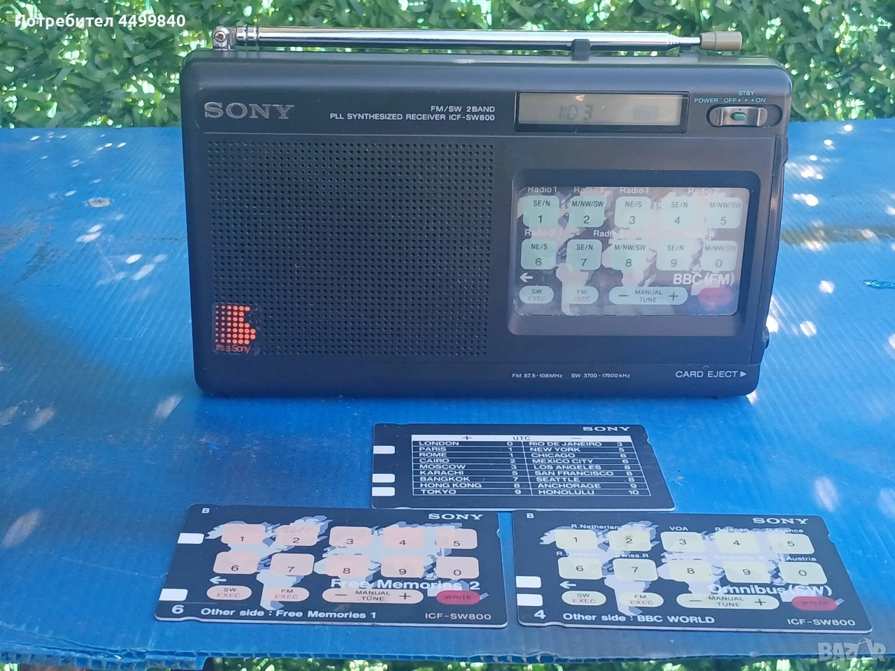 ПРОДАВАМ МНОГО РЯДЪК МОДЕЛ ТРАНЗИСТОР ( SONY ICF-SW800 JAPAN) , снимка 1