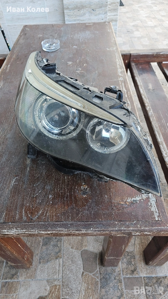 Десен фар за БМВ Е60 Завиващ Dynamic Xenon, снимка 1