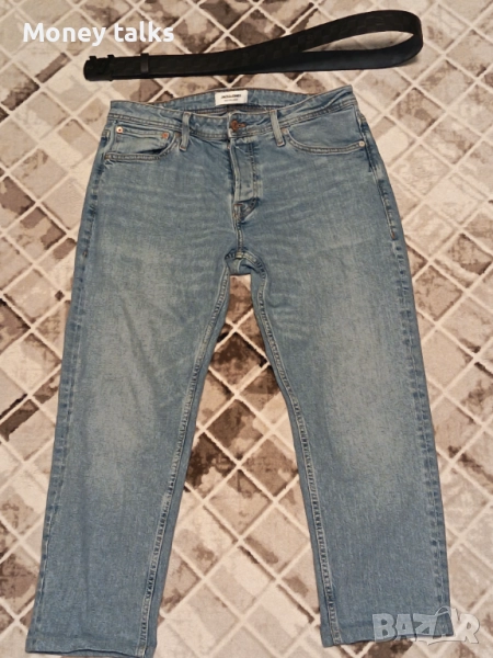 Мъжки дънки Jack & Jones и колан на Louis Vuitton, снимка 1