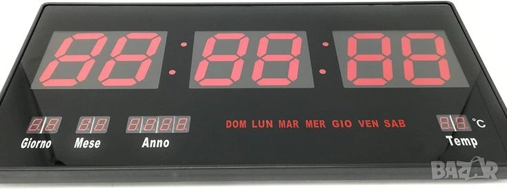 електронен часовник за стена, снимка 1