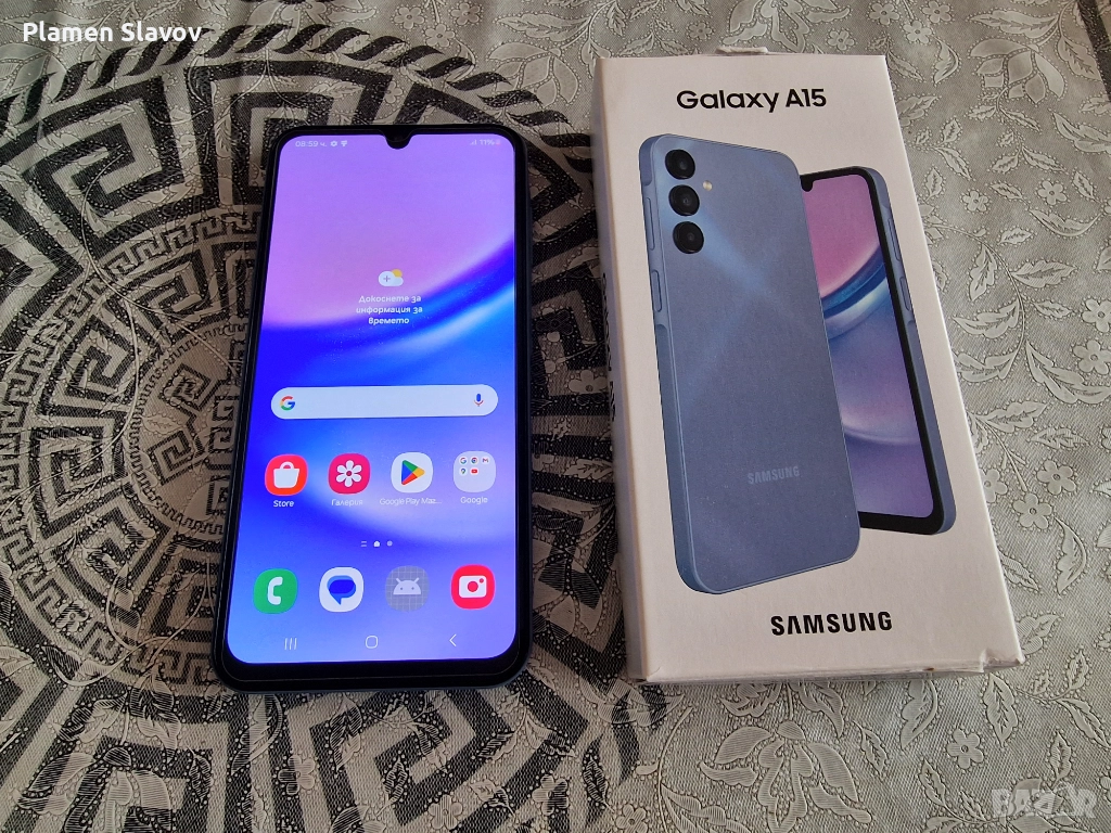 Samsung A15 Blue 128GB Като нов, снимка 1