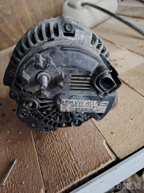 03G 903 016 A 180A динамо алтернатор VW AUDI АУДИ 2.0TDI dinamo alternator, снимка 1