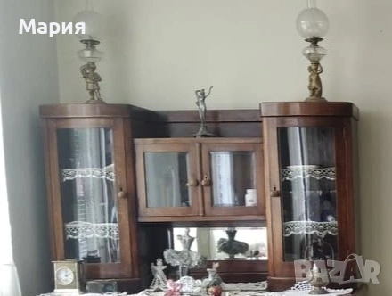 Горна част от старинен бюфет, снимка 1
