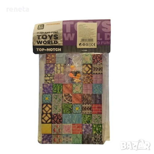 Магнитни кубчета Майнкрафт, Пластмасов, Магнитни, 48 броя, снимка 1