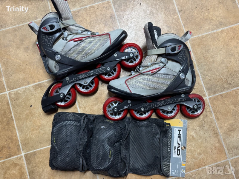 Ролери HEAD 90-T1 size:41 + наколенки Head size:M, снимка 1