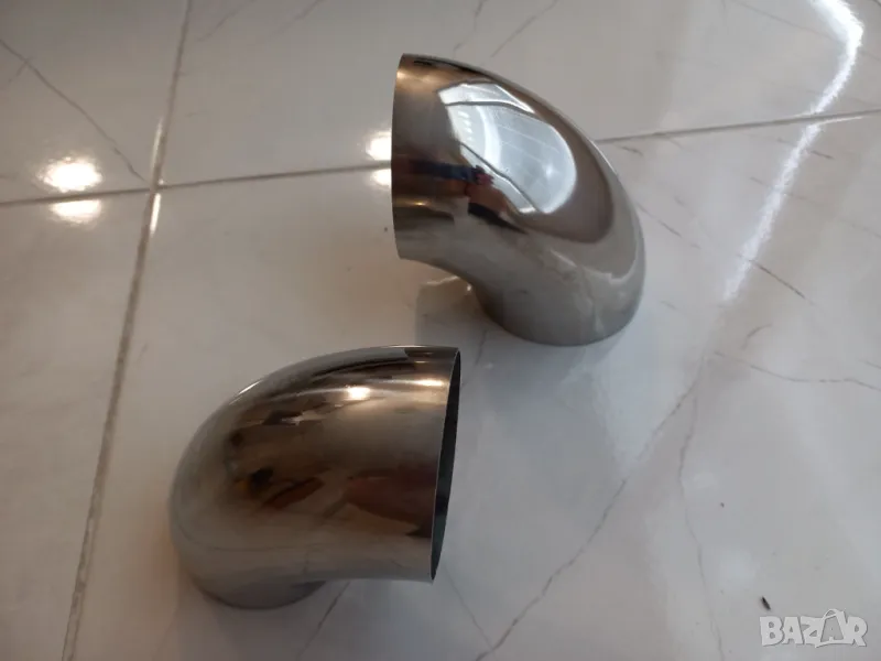 Коляно ф63 и ф76 неръждавейка, генерация, изпускателна система, неръждаема стомана, колена, снимка 1