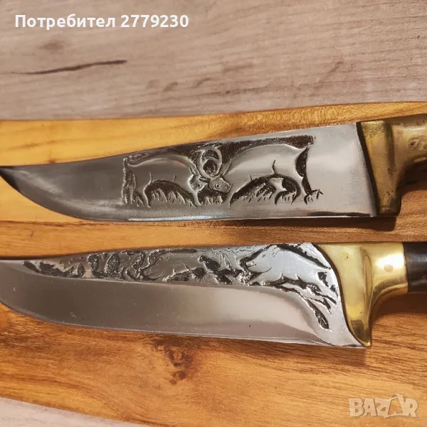 Ножове за колекция с ловни сцени Нови!, снимка 1