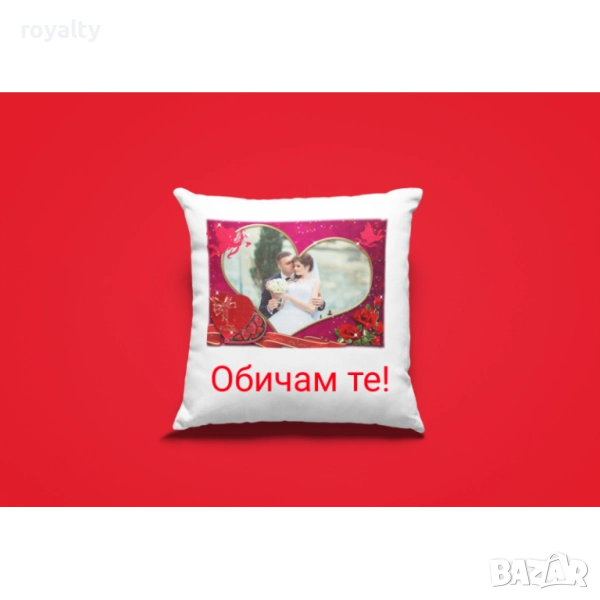 Възглавница с Ваша снимка и текст, снимка 1