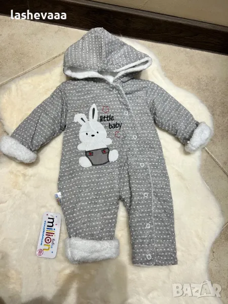 Бебешки дебели гащеризони за момичета, снимка 1