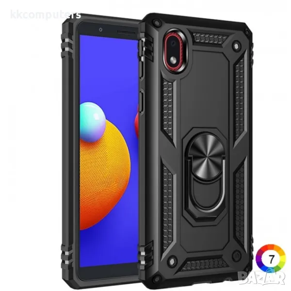 Samsung Galaxy A01 Удароустойчив Ring Holder Калъф и Протектор, снимка 1
