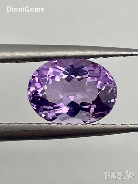 ✨ 2.72-каратов Натурален Аметист – Овал, Африка | Неотоплян, Чистота VS ✨, снимка 1