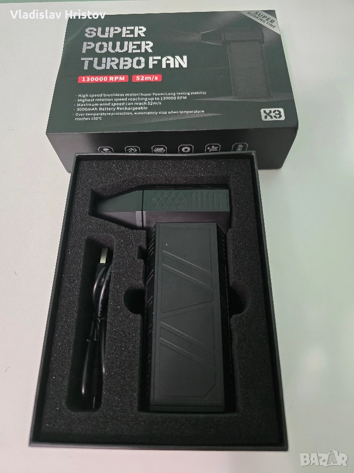 Оригинален Въздушен вентилатор - Turbo Fan X3, снимка 1