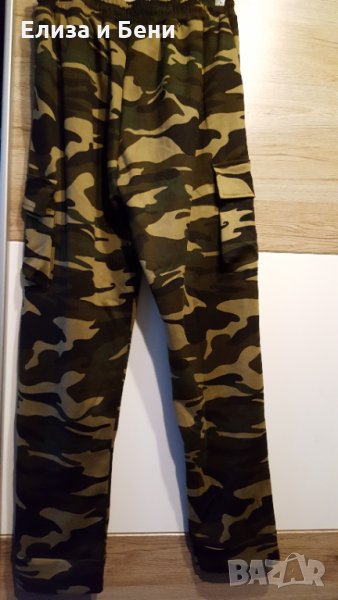 зимно маскировачно камуфлаж спортно карго долнище с подплата вата М, снимка 1