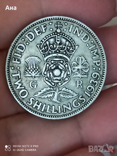 2 шилинга 1939 година сребро

, снимка 1
