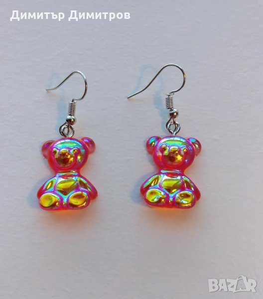 Обеци "Желираните мечета. Шест различни цвята.. Идея за подарък. Бижута Луди гъби., снимка 1