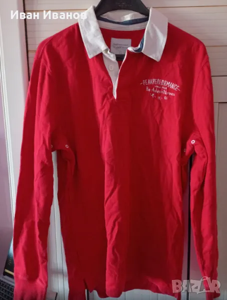 Оригинална фланелка с яка Peak Performance, снимка 1