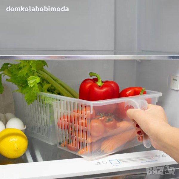 Органайзер за хладилник, двоен с дръжка 24x33x13cm, снимка 1